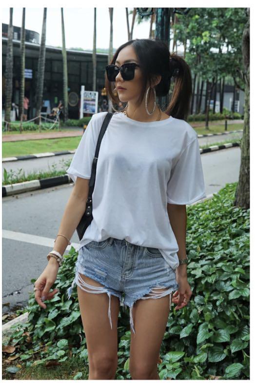 TJM Main Ripped Denim Shorts / Light 