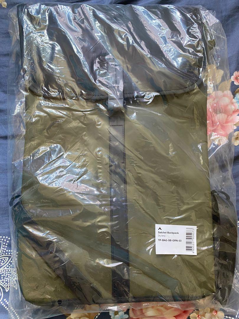 全新Topologie Satchel Backpack Dry 軍綠色, 名牌, 手袋及銀包- Carousell