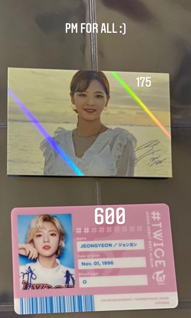 Twice Jeongyeon Rare Random Non Album Special Photocards Pc S Onhand Tingi Hobbies Toys Memorabilia Collectibles K Wave On Carousell