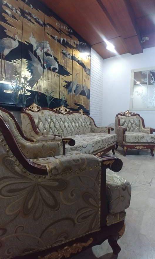 Victorian Antique Narra Sofa Set (Category: Sofas) located in Paranaque City. Submitted by _moonshop (Listing ID 1030851148, Image 2). Description: Forsale! Newly Restored 40 plus years old Authentic NARRA 14k Gold powder finish details Thick Uratex foam, Gold studs Free delivery nearby areas: cavite, laguna, laspinas, muntinlupa, etc..