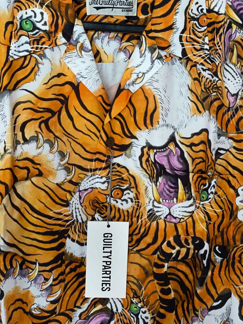 Wacko Maria x Tim Lehi Tiger Allover Hawaiian Shirt, Men's Fashion