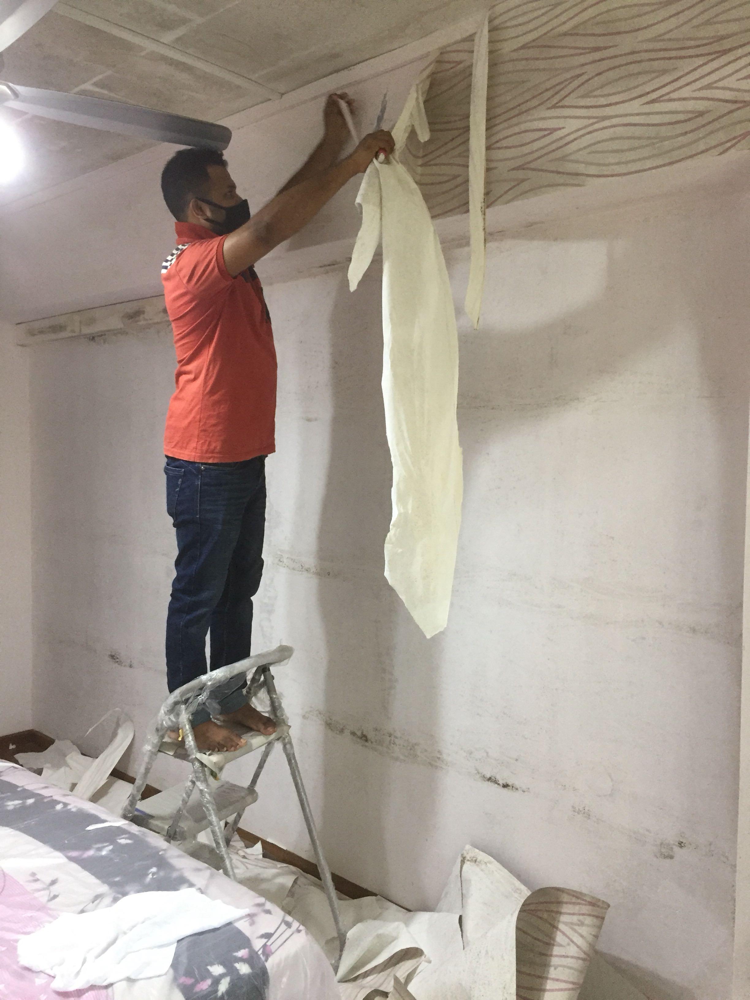 Wallpaper Removing Service Home Services Renovations On Carousell