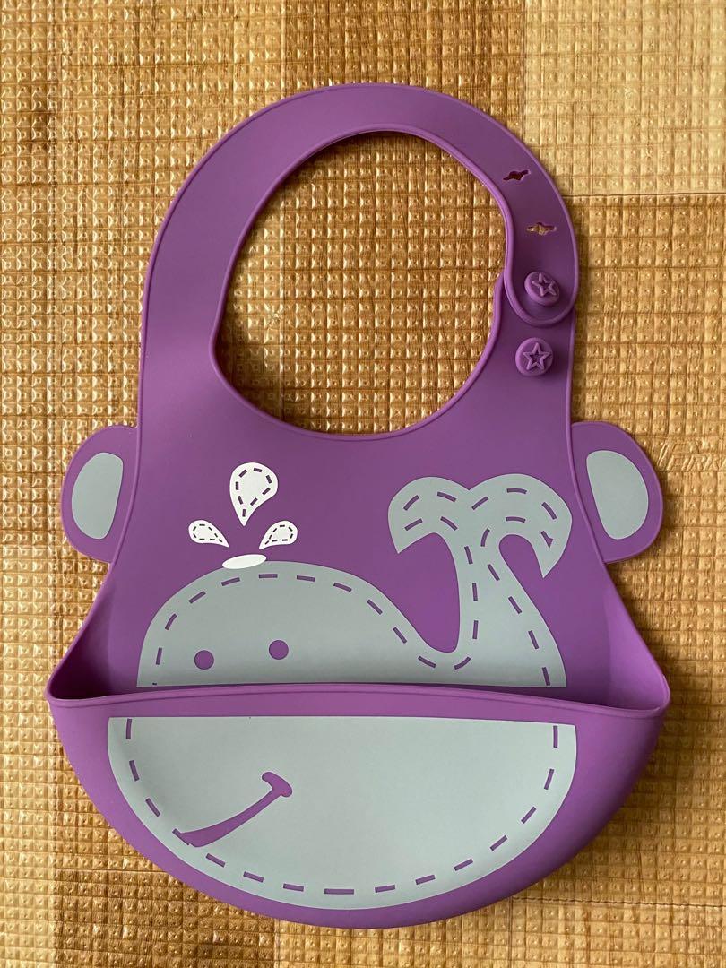 NEW Waterproof Silicone Bib (Category: Changing Mats & Accessories) located in Las Pinas. Submitted by gee.vee (Listing ID 1030832244, Image 1). Description: Waterproof Silicone Bib - purple whale design.
