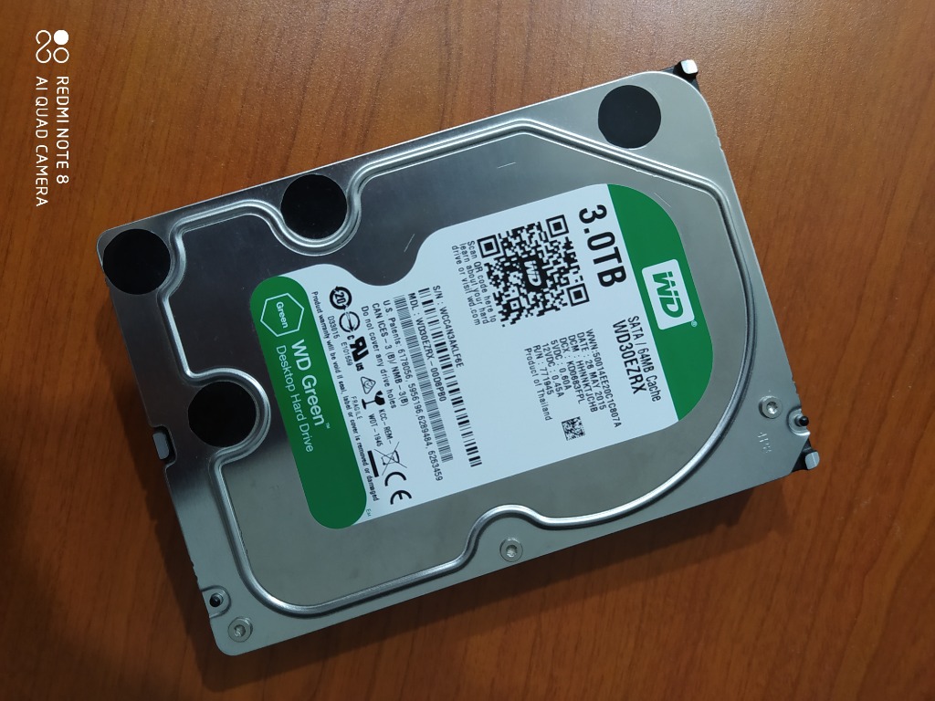 WD 3TB Green Hard disk / Western Digital 3TB HDD, Computers