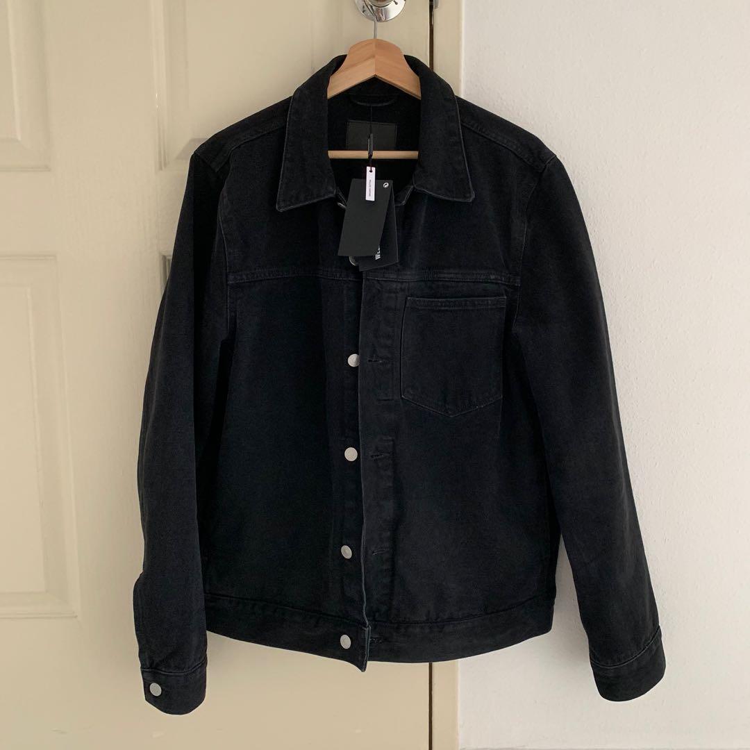 weekday black denim jacket