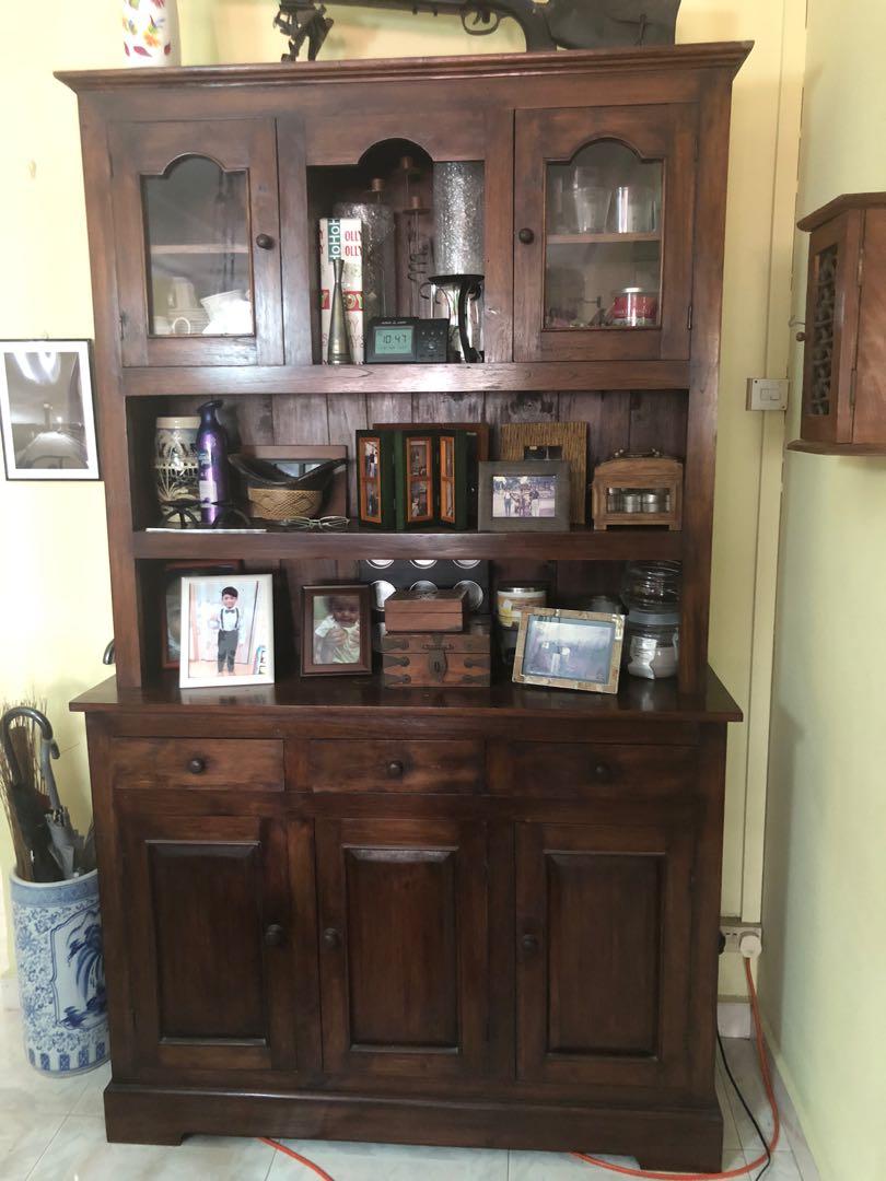 Wooden Buffet Hutch Furniture Shelves Drawers On Carousell