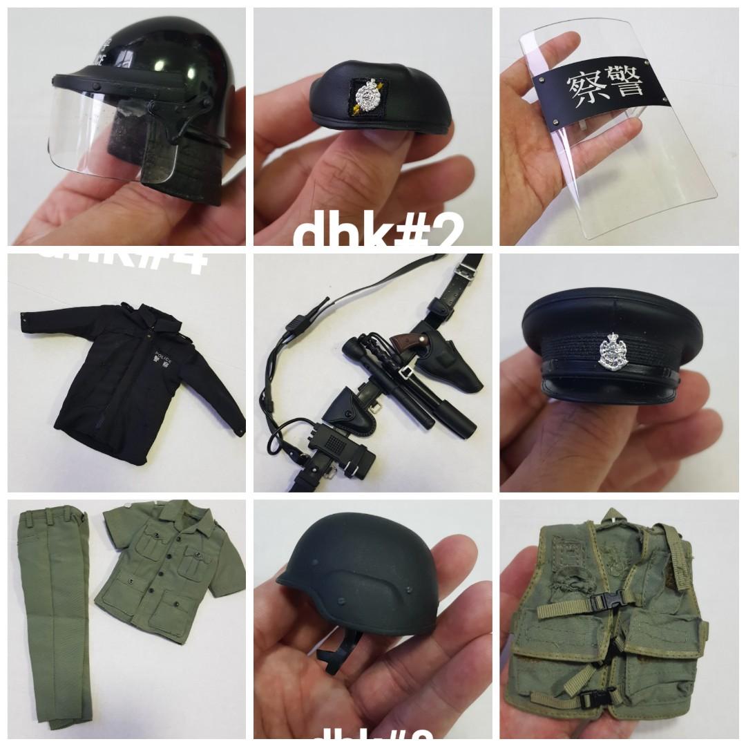 Action Figure Hong Kong Police Helmet 1/6 Scale Dragon Hong