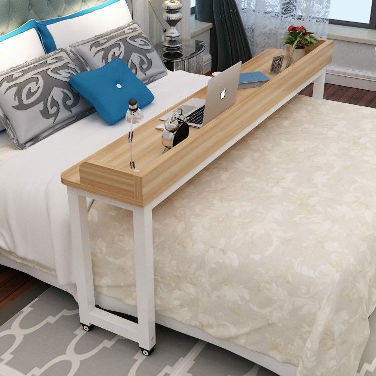 Desk Table Over Bed With Rollers For Queen Size Or Use As Normal Furniture Tables Chairs On Carou - Queen Size Over Bed Table Desk Table Over Bed With Rollers For Queen Size Or Use As Normal Furniture Tables Chairs On Carou - Queen Size Over Bed Table