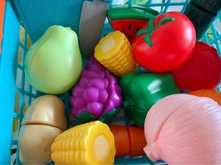 Shop Basket: fruit/ veg cooking toys 🍅 🥕 