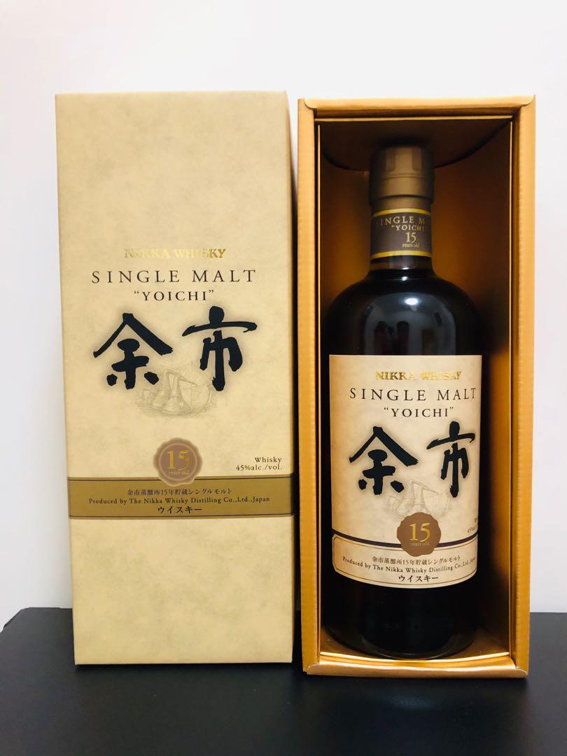 全新連盒日版 Yoichi 15 Yrs Single Malt Whisky 余市15年單一麥芽威士忌 700ml 嘢食 嘢飲 酒精類飲品 Carousell 全新連盒日版 Yoichi 15 Yrs Single Malt Whisky 余市15年單一麥芽威士忌 700ml 嘢食 嘢飲 酒精類飲品 Carousell