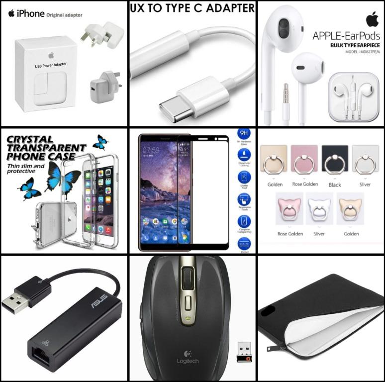 Mobile Phone Laptop Accessories Charging Cable Wall Power Plug Phone Stand Iring Bracket Cover Screen
