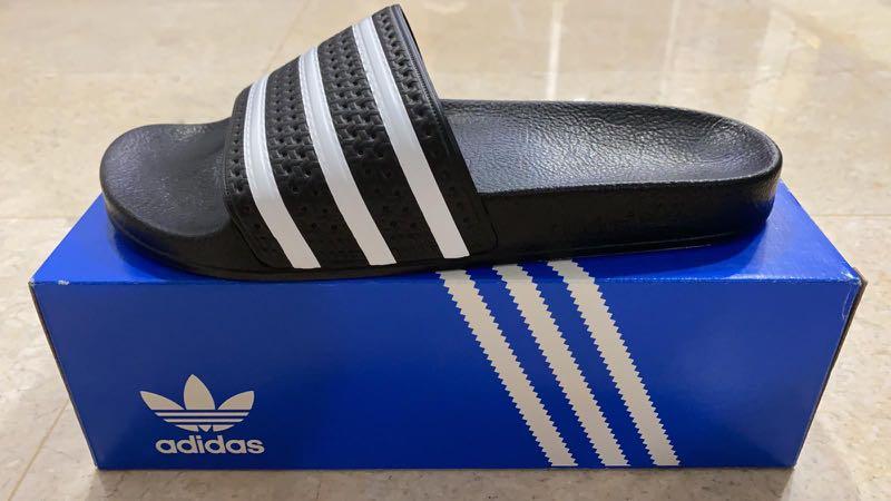 Adidas Adilette slides, Men's Fashion, Footwear, Flipflops and Slides on  Carousell