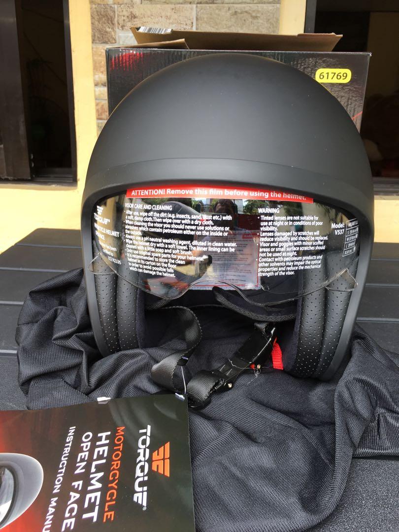 ALDI HELMET OPEN FACE Motorbikes Motorbike Parts Accessories