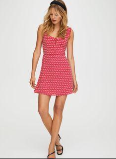 Aritzia Sunday Best Flirt Ruffle Dress 