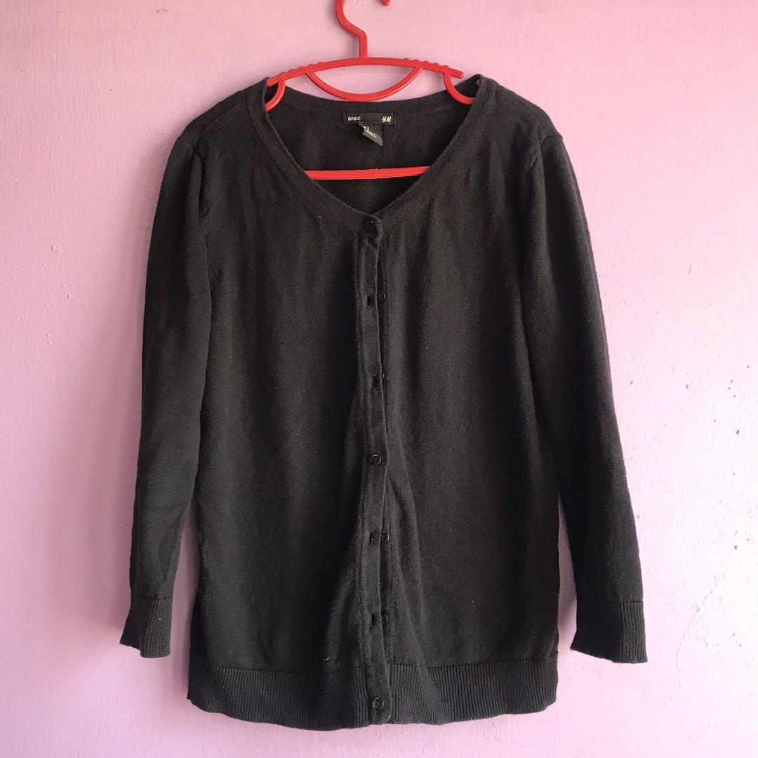 H&m cheap black cardigan