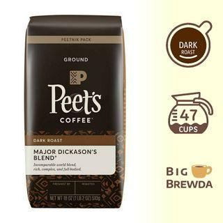 Big Brewda - Peet's Coffee Major Dickasons Dark Roast Ground Coffee 18oz / 510g