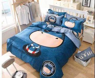 Blue Captain America Comforter Set