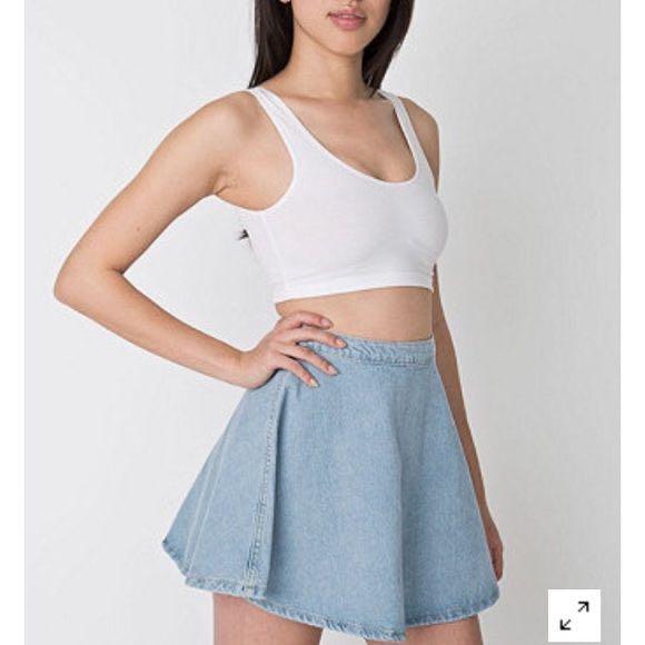 blue jean skater skirt