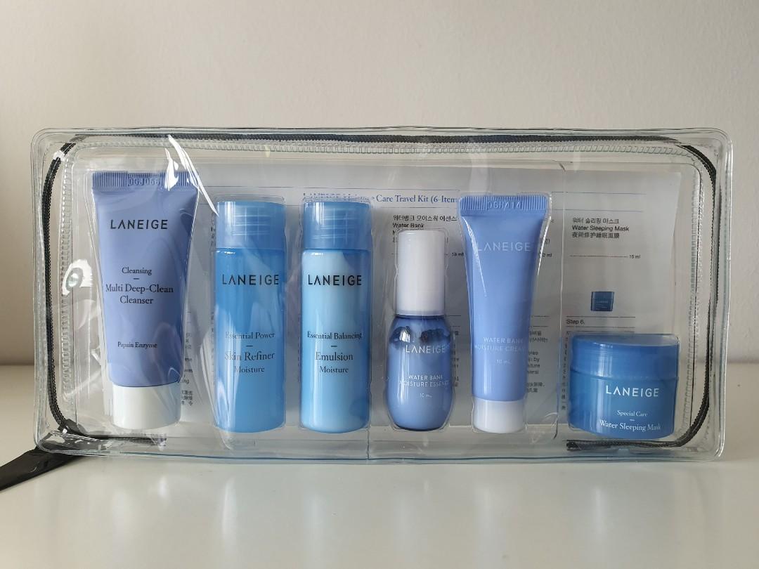 Brand New Laneige Moisture Care Travel Kit With Pouch Health Beauty Face Skin Care On Carousell