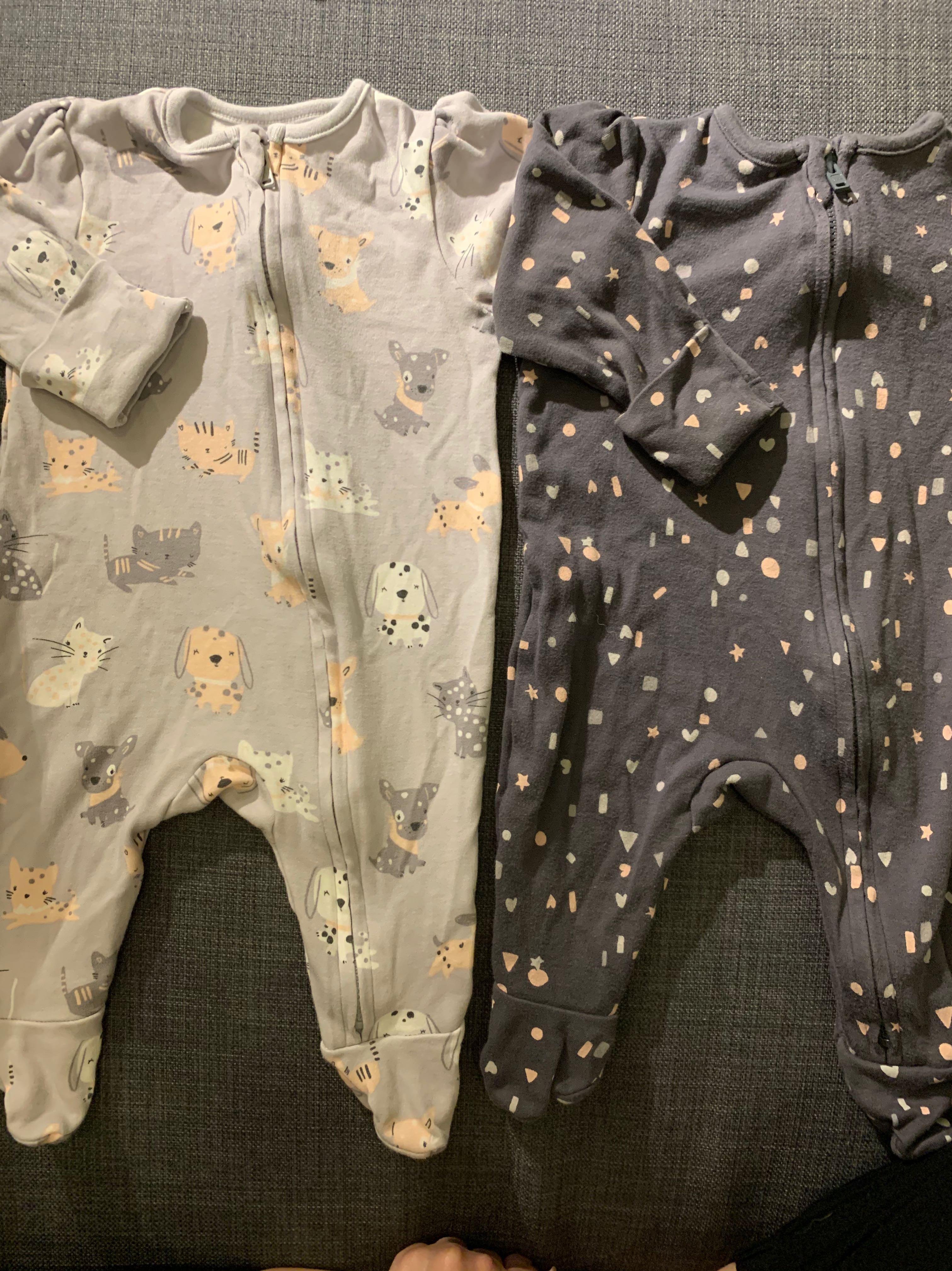 Bundle George baby sleep suit 0-3 