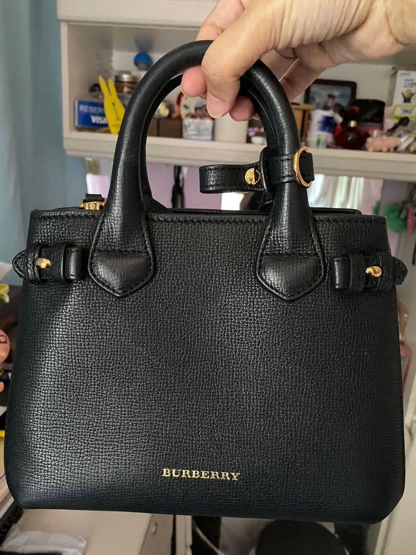 Burberry House Check Derby leather baby banner, Women's Fashion, Bags &  Wallets, Tote Bags on Carousell