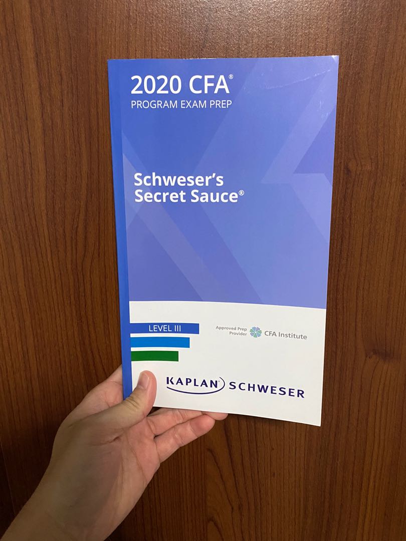 CFA level 3 - Secret sauce 2020