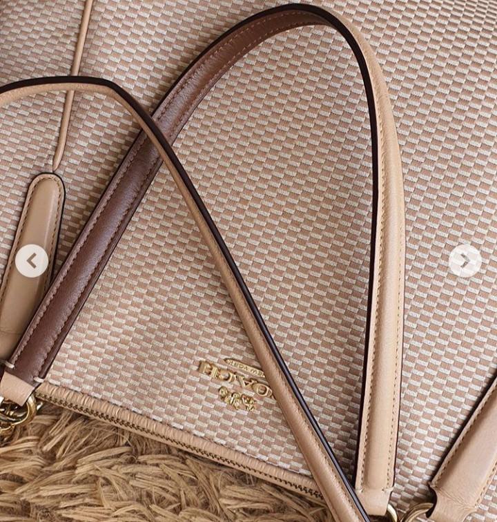 Coach legacy jacquard on sale ava tote