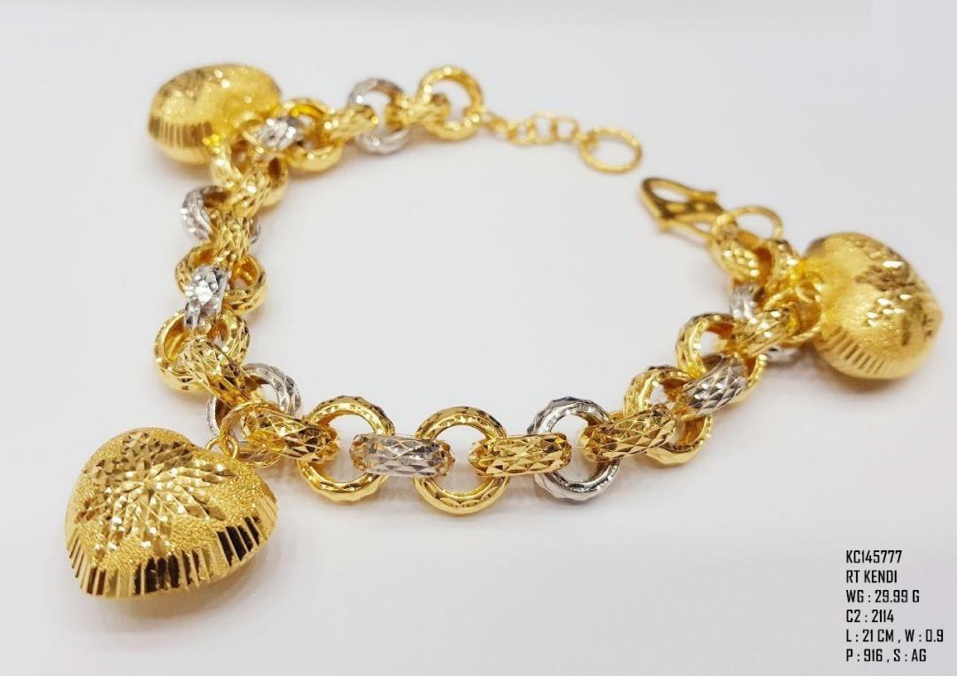 Coco Kendi 916 Gold Bracelet, Women's Fashion, Jewelry ...