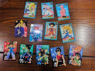 Dragon Ball Z Samurai X Yuyu Hakusho Carddass Authentic