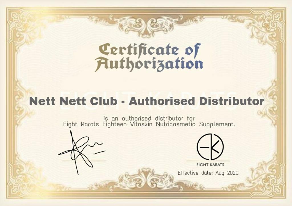 [AUTHENTIC] Eight Karats Eighteen Vitaskin Nutricosmetic Beauty