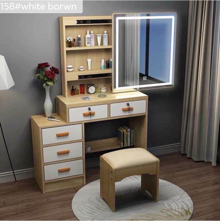 vanity table with led lights