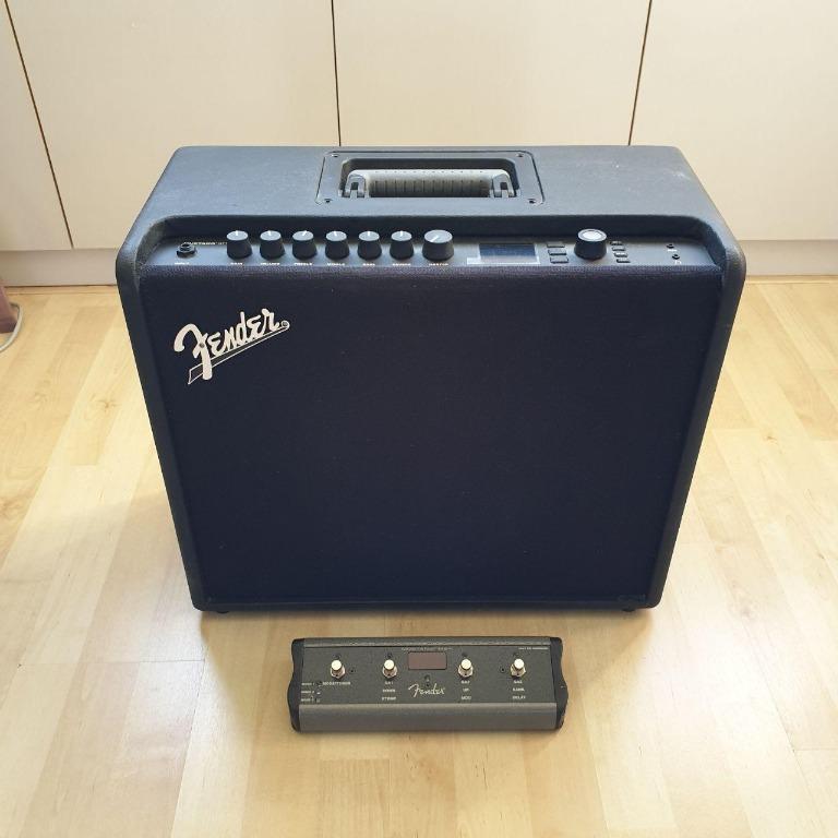 Fender Mustang Gt100 Guitar Amp With Mgt 4 Footswitch Mint Music Media Music Accessories On Carousell