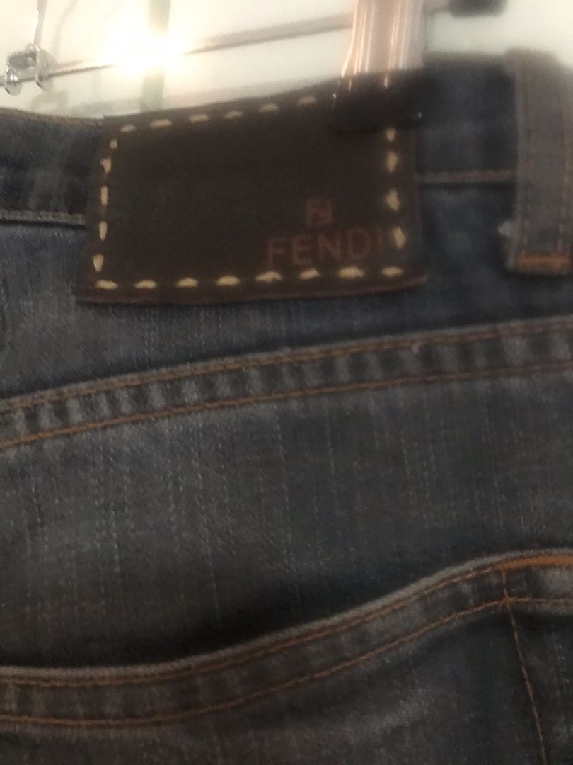 fendi denim pants