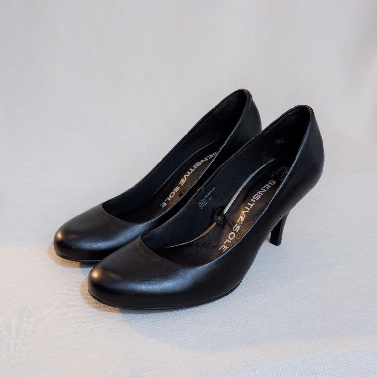 F F Sensitive Sole Leather Round Toe Court Shoes Women s Fashion