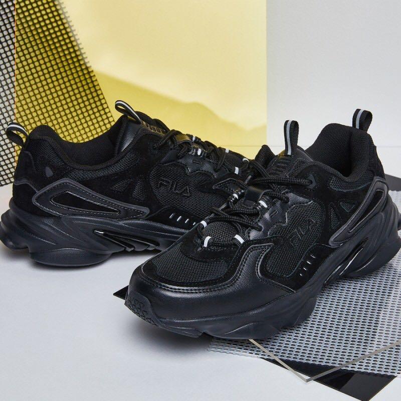 Triple black fila new arrivals