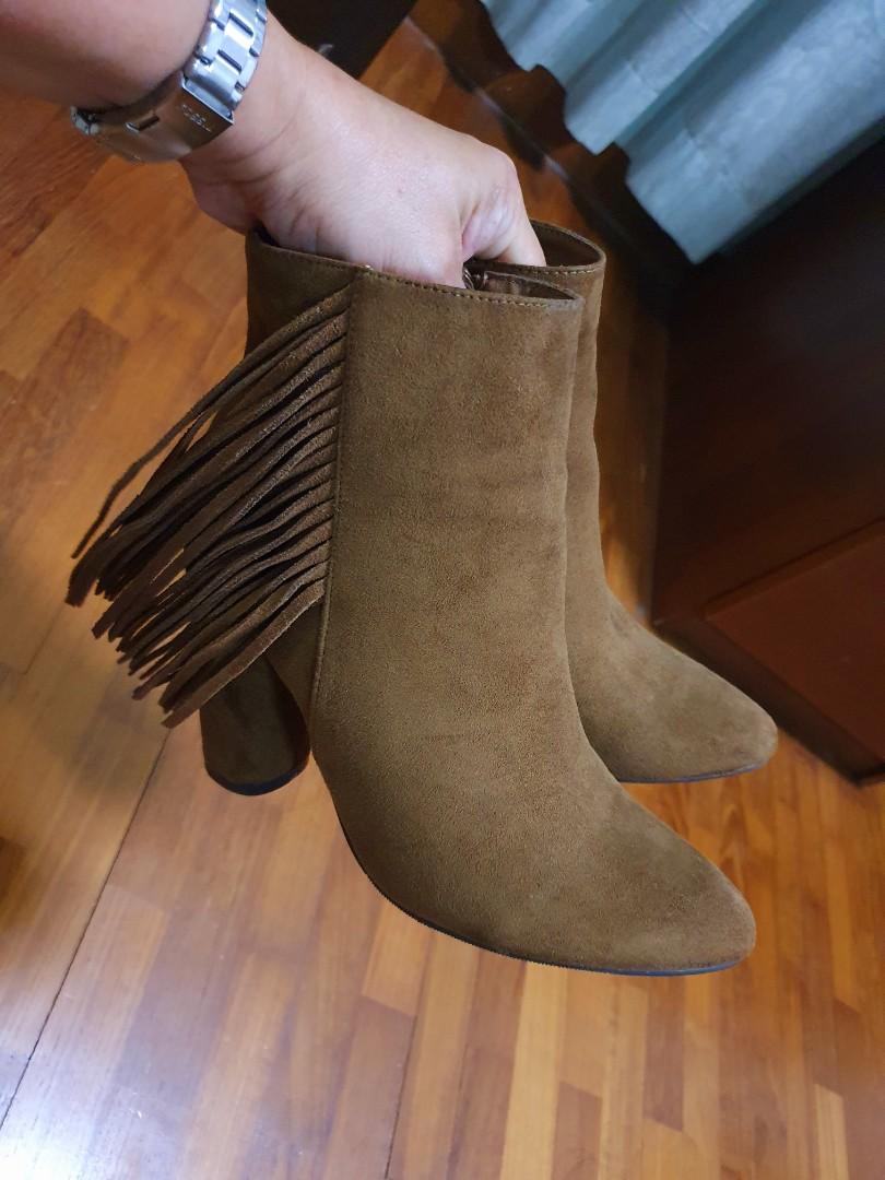FOREVER 21 Brown Suede Boots Eu 37 US 7 UK 5
