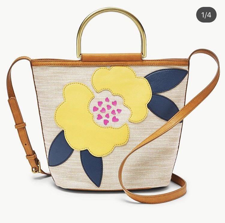 Fossil amy small bucket bag sales