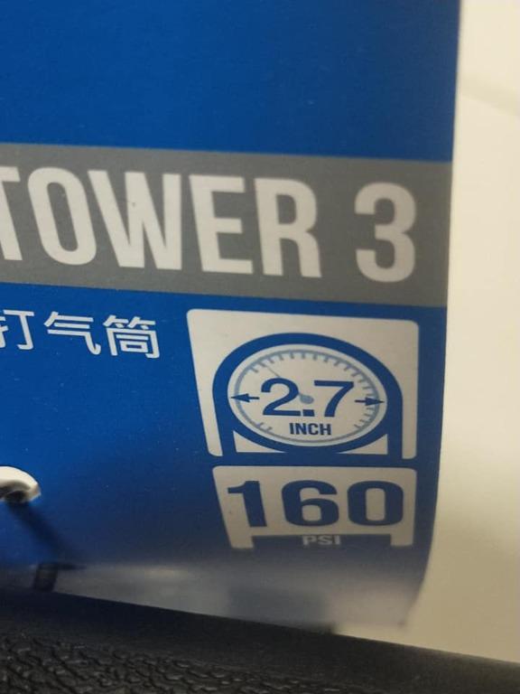 Giant Control Tower 3 Floor Pump 160 PSI, Sports Equipment, Bicycles