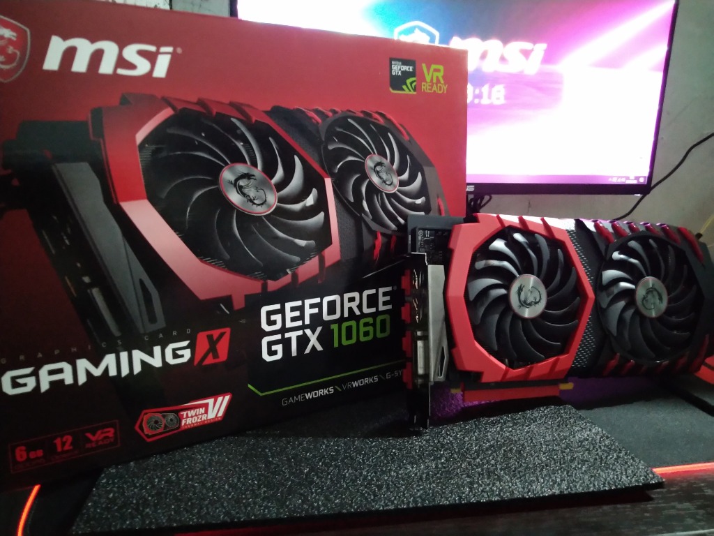 Gpu Msi Gtx 1060 6gb Gaming X Electronics Computer Parts Accessories On Carousell