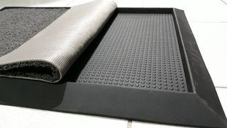 Heavy Duty Disinfection Anti Slip Rubber Tray & Coil Mat Set