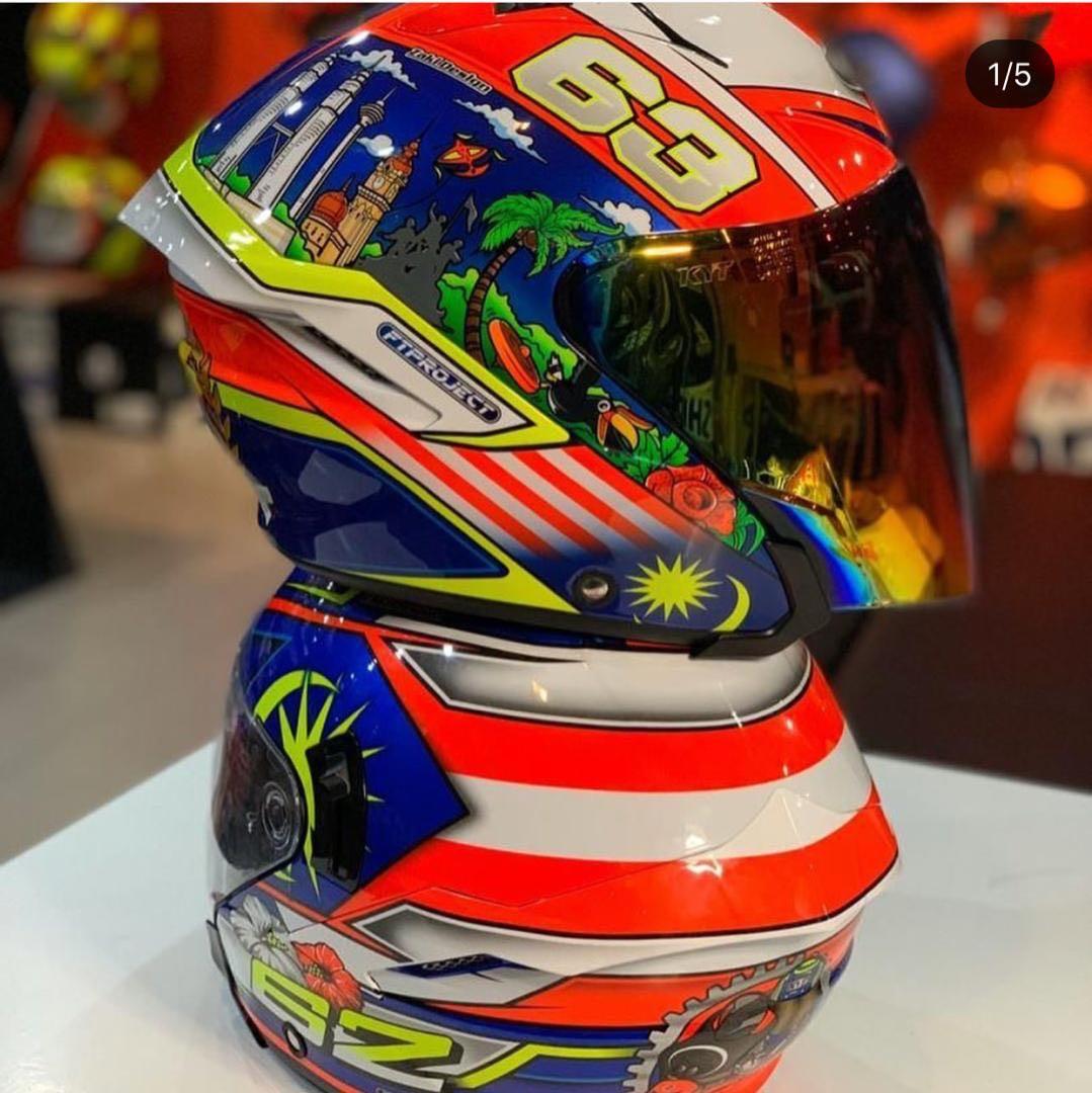 Helmet Kyt Merdeka NFJ 2020 Full Set Free Gshock Yamaha Vr 46