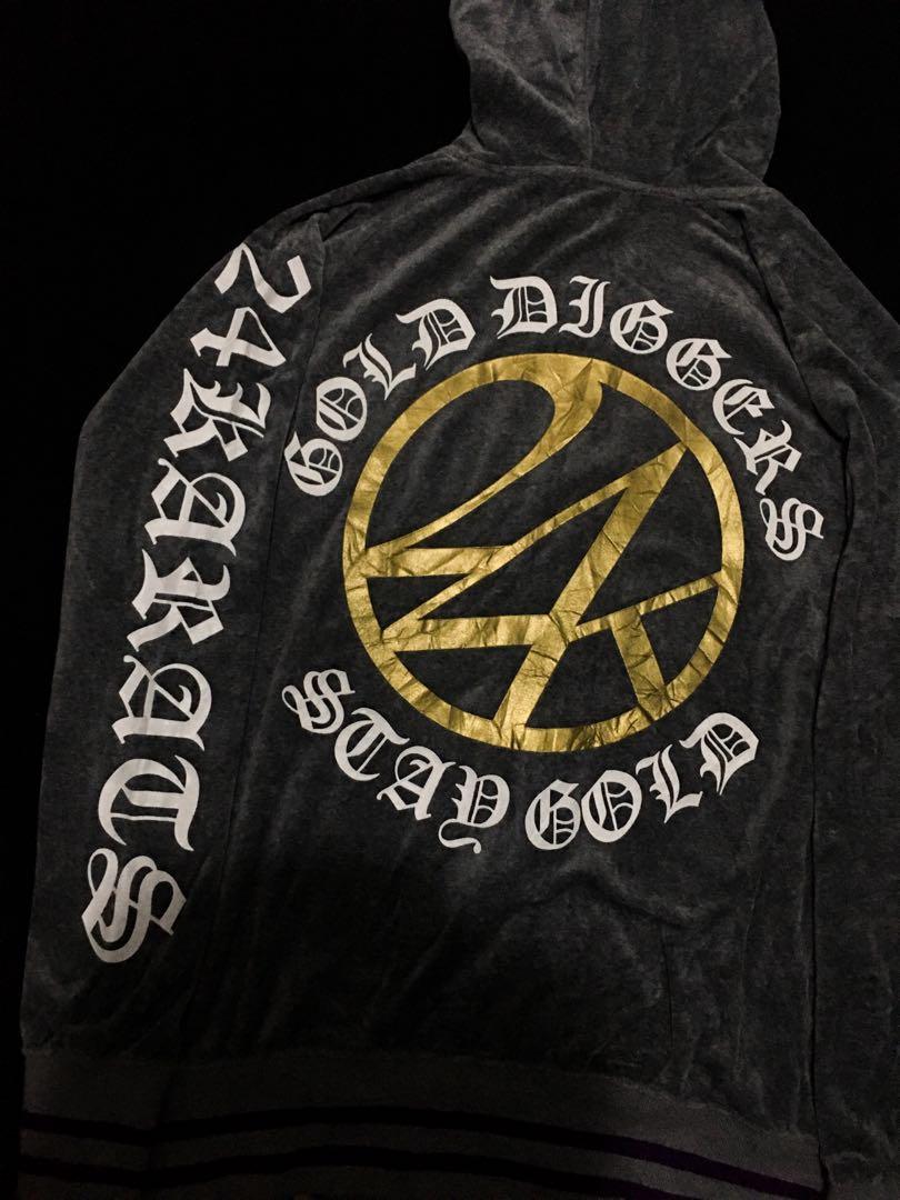 HOODIE 24karats STAY GOLD DIGGERS, Fesyen Pria, Pakaian , Atasan di  Carousell