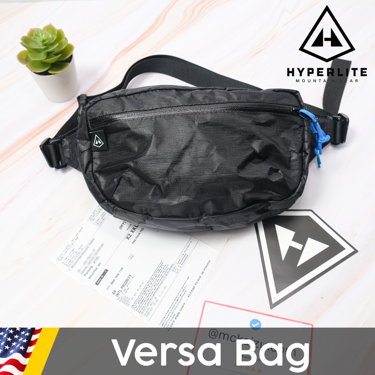 Hyperlite Mountain Gear Versa Bag Black Ultra Lightweight And Super Durable Best Hiking Bag Travel Tough Bag Men S Fashion Bags Wallets Sling Bags On Carousell