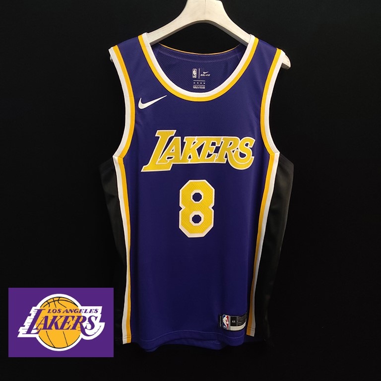 Black Mamba #8 Kobe Bryant Los Angeles Lakers Basketball Jersey Maillots Cousu 