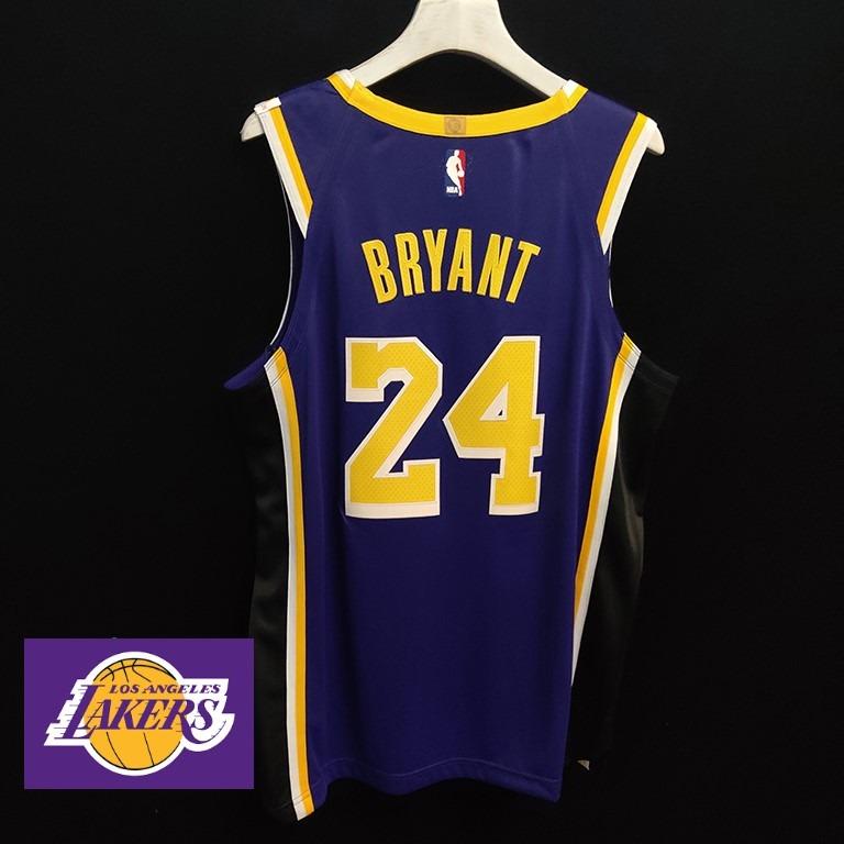 LA Lakers Black Mamba authentic Kobe Bryant NBA jersey, Men's