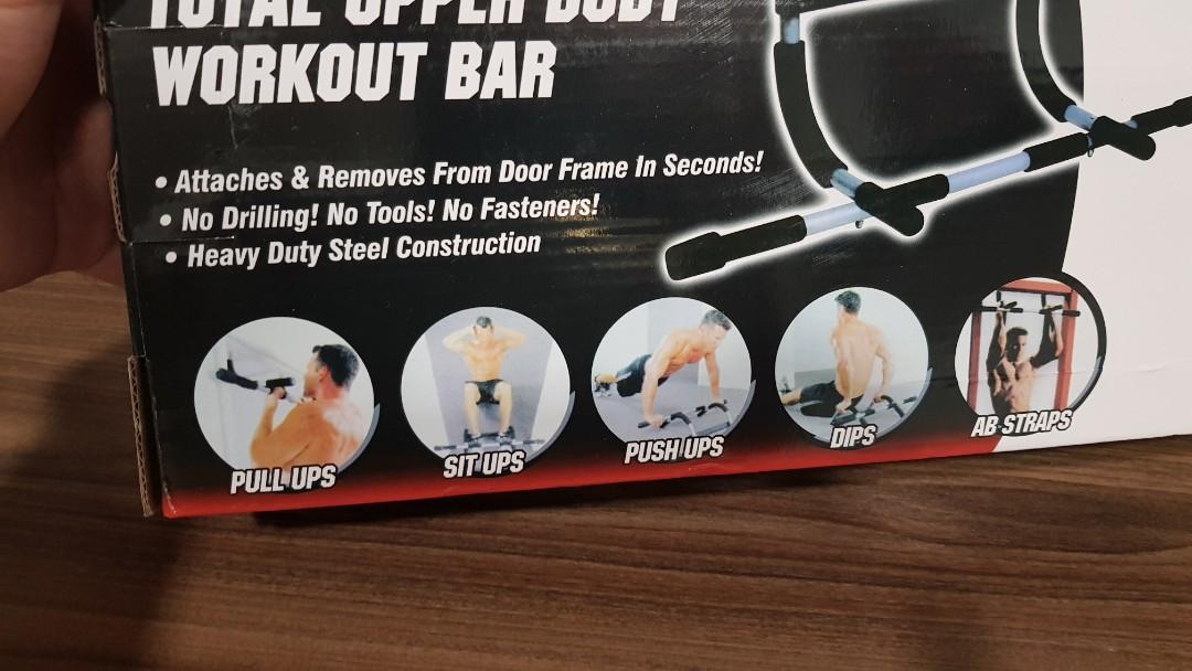 Iron Gym workout bar, Health & Nutrition, Health Supplements, Sports