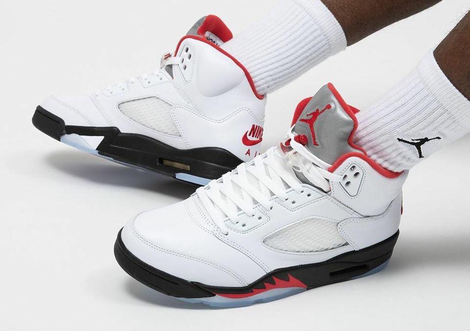 jordan 5 fire red size 10