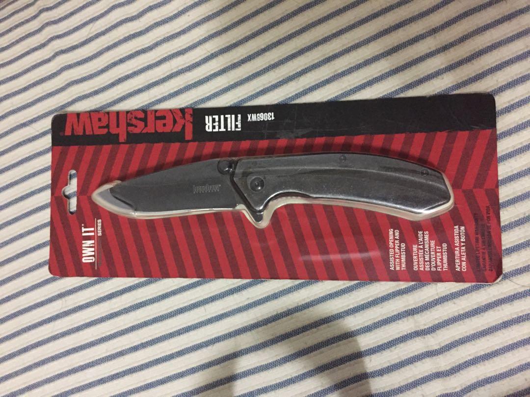 Kershaw filter knife (Category: Other Sports Equipment and Supplies) located in Pasig City. Submitted by ebcruz77 (Listing ID 1031211835, Image 1). Description: .
