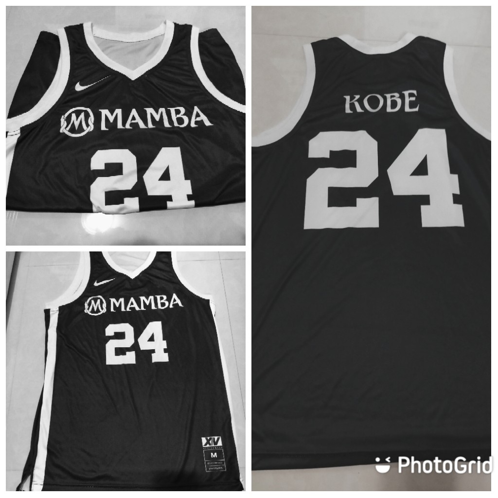 Kobe black and discount white jersey
