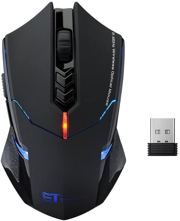 L116 Wireless Mouse Et Tech X 08 Mouse New Usb 7 Buttons Professional Game Gaming Mouse Optical Mouse Mice 500 1000 1500 2000 Dpi Adjustable For Pc Laptop Desktop Notebook Mouse Keyboard Black Electronics Others On Carousell